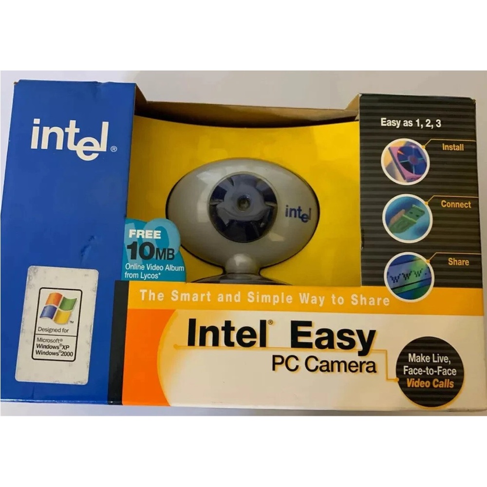 Intel Easy PC Camera - Silver and Blue